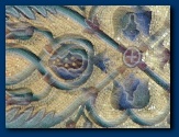 detail van een muurmozaiek in S.Paolo f.l.m.�